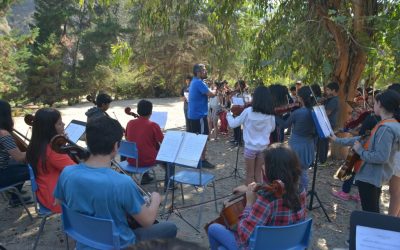 Alumnos y profesores comparten en exitoso campamento de de orquestas SIP